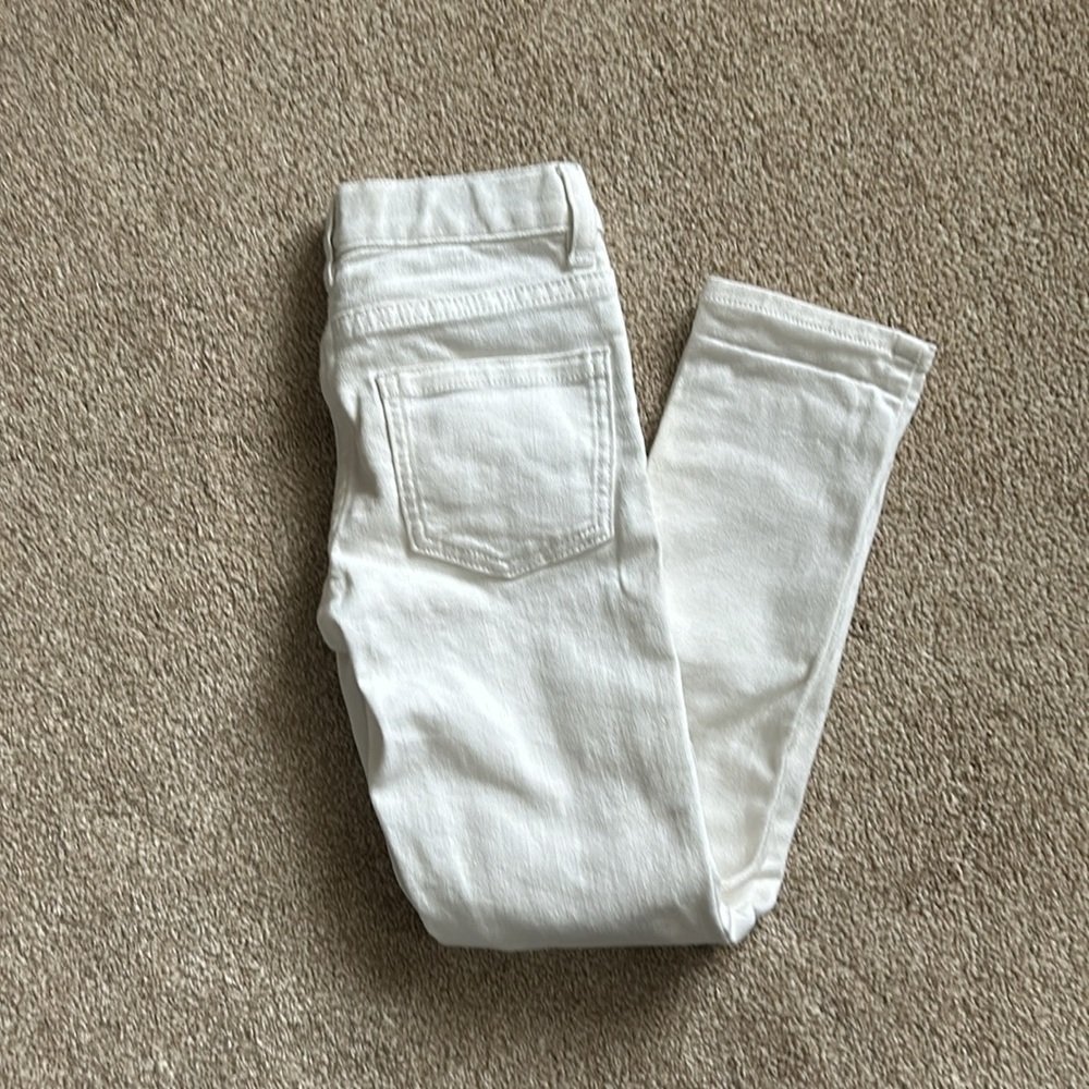 J. Crewcuts Girls White Skinny Jeans Size 7